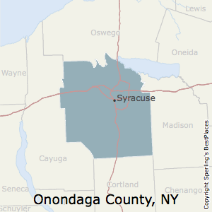 Onondaga,New York County Map