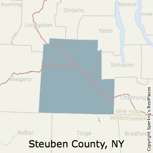 Steuben,New York County Map