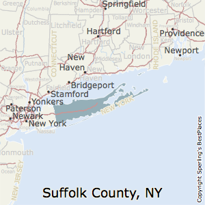 Suffolk,New York County Map