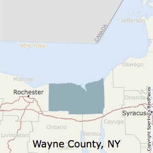 Wayne,New York County Map