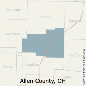 Allen,Ohio County Map