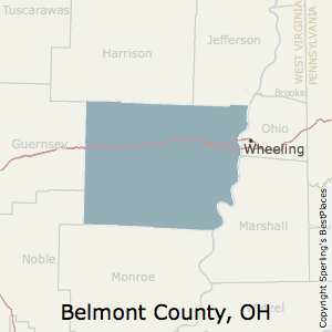 Belmont,Ohio County Map