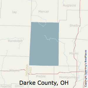 Darke,Ohio County Map