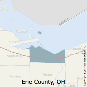 Erie,Ohio County Map