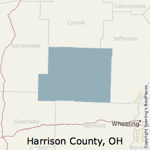 Harrison,Ohio County Map
