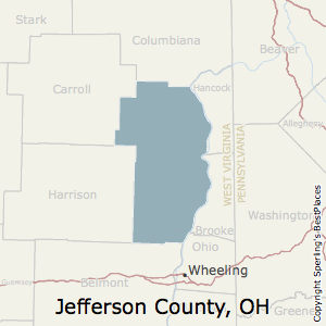 Jefferson,Ohio County Map