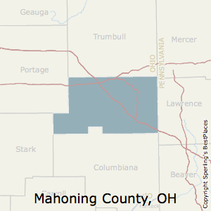 Mahoning,Ohio County Map