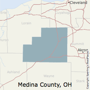 Medina,Ohio County Map