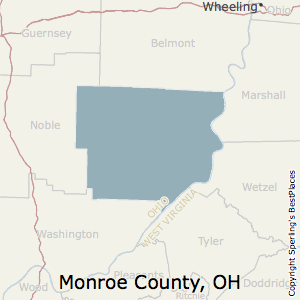 Monroe,Ohio County Map