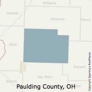 Paulding,Ohio County Map