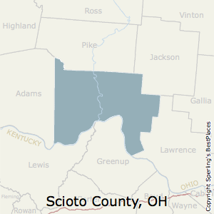 Scioto,Ohio County Map