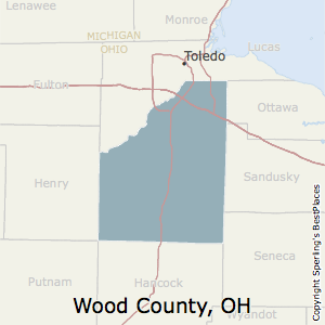 Wood,Ohio County Map