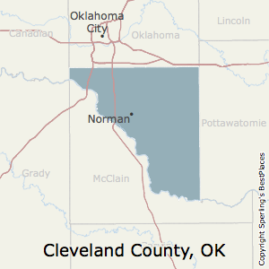Cleveland,Oklahoma County Map