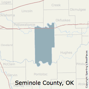 Seminole,Oklahoma County Map