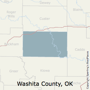 Washita,Oklahoma County Map
