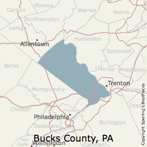 Bucks,Pennsylvania County Map