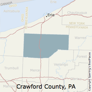 Crawford,Pennsylvania County Map