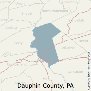 Dauphin,Pennsylvania County Map