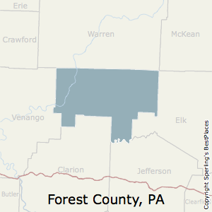 Forest,Pennsylvania County Map
