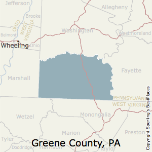Greene,Pennsylvania County Map