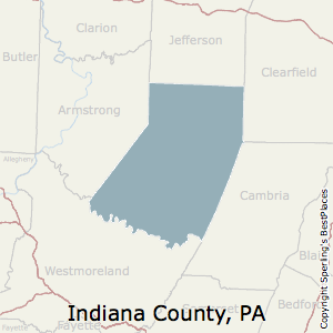 Indiana,Pennsylvania County Map