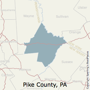 Pike,Pennsylvania County Map