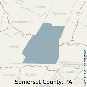 Somerset,Pennsylvania County Map