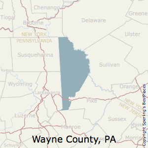Wayne,Pennsylvania County Map