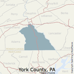 York,Pennsylvania County Map