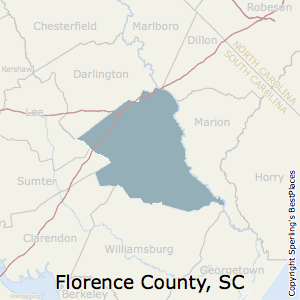 Florence,South Carolina County Map