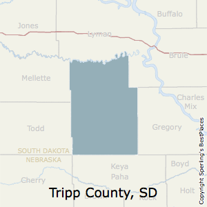 Tripp,South Dakota County Map
