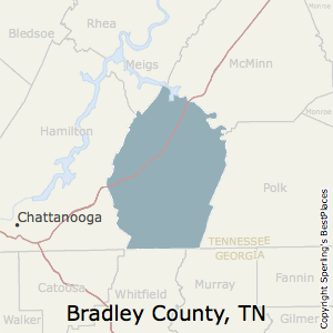 Bradley,Tennessee County Map