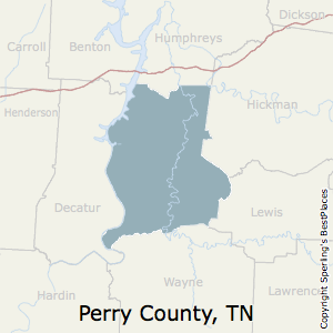 Perry,Tennessee County Map