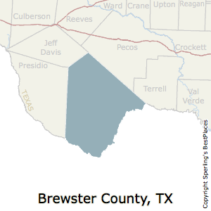 Brewster,Texas County Map