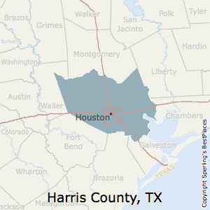 Harris,Texas County Map