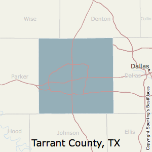 Tarrant,Texas County Map