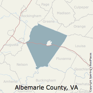 Albemarle,Virginia County Map