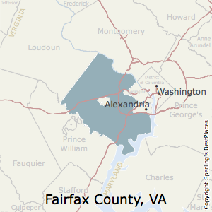 Fairfax,Virginia County Map