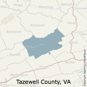 Tazewell,Virginia County Map