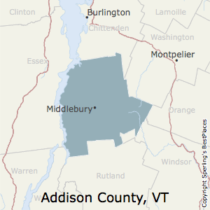 Addison,Vermont County Map