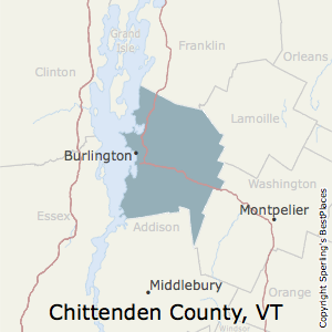 Chittenden,Vermont County Map