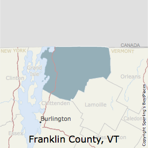 Franklin,Vermont County Map