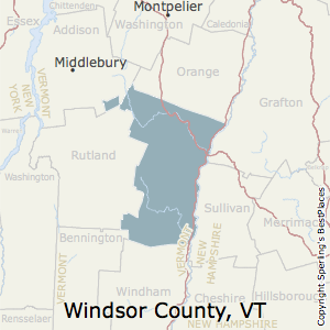 Windsor,Vermont County Map