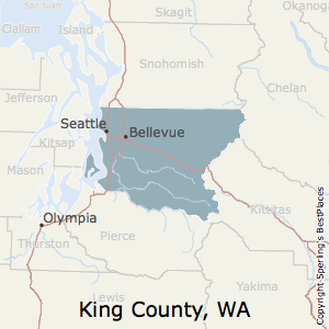 King,Washington County Map