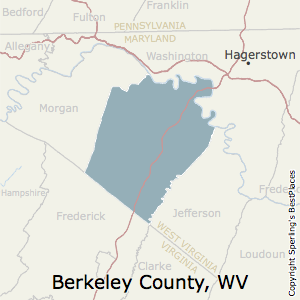 Berkeley,West Virginia County Map
