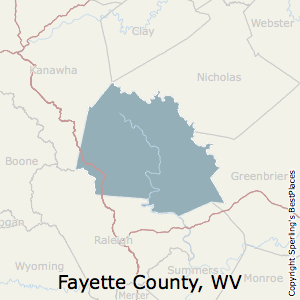Fayette,West Virginia County Map