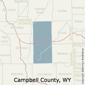 Campbell,Wyoming County Map