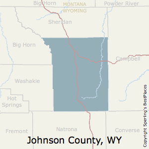 Johnson,Wyoming County Map