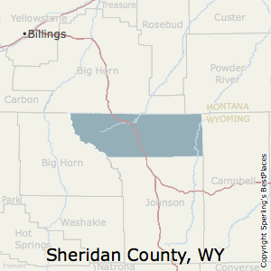 Sheridan,Wyoming County Map