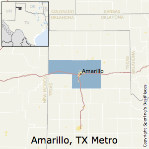 Amarillo,Texas Metro Area Map